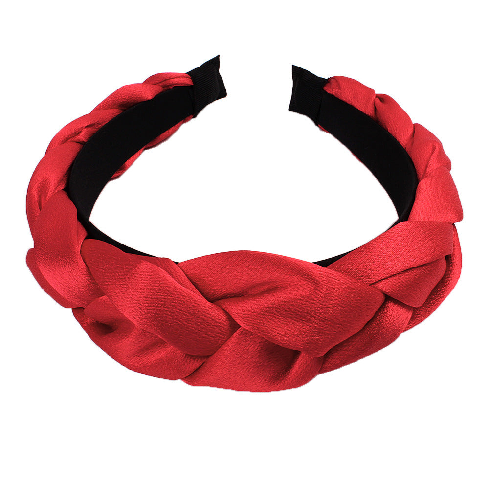 Wholesale Flannelette Fried Dough Twists Braid Hair Hoop